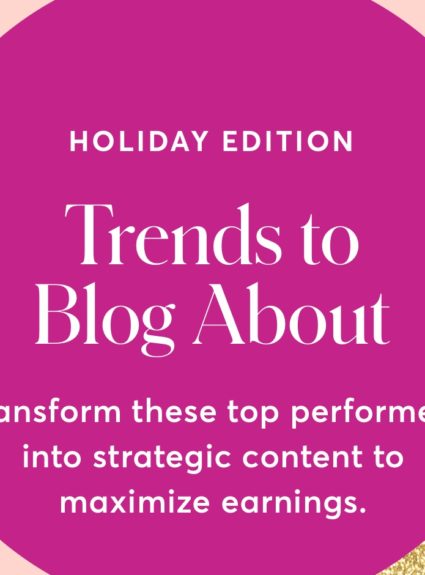 Trends to Blog About December