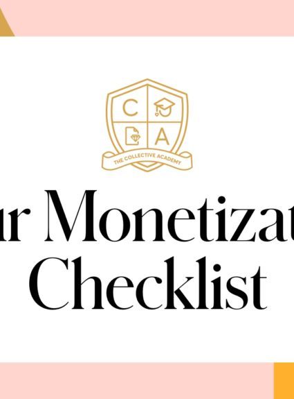 February Collective Academy: Monetization Checklist