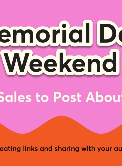 Memorial Day Sales to Post About